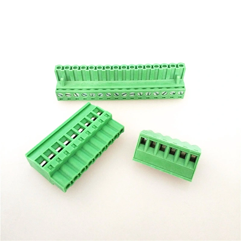 PCB Screw Terminal Block Pluggable Type Green