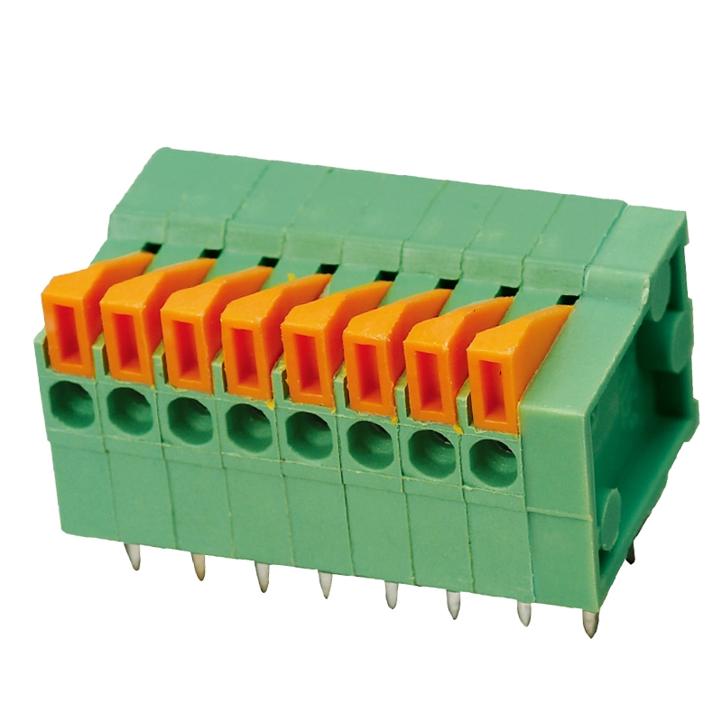 Mu0.5sp-HD2.54 PCB Terminal Block Spring Connection European Terminal Block