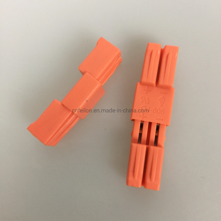 Male Female Plug in Butter Fly Spring UL CE Certificated 6A Big Current Ceiling Table Lamp Terminal Block Wire Connector Oj-606