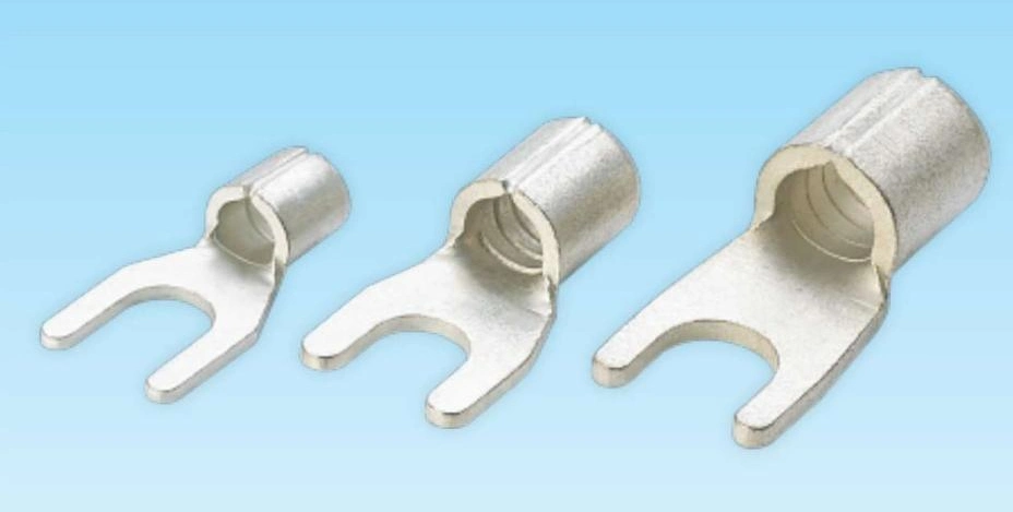 Snb Spade Bare Terminals Fork Furcate Type Naked Tinning Non-Insulated Wire Connector Terminal