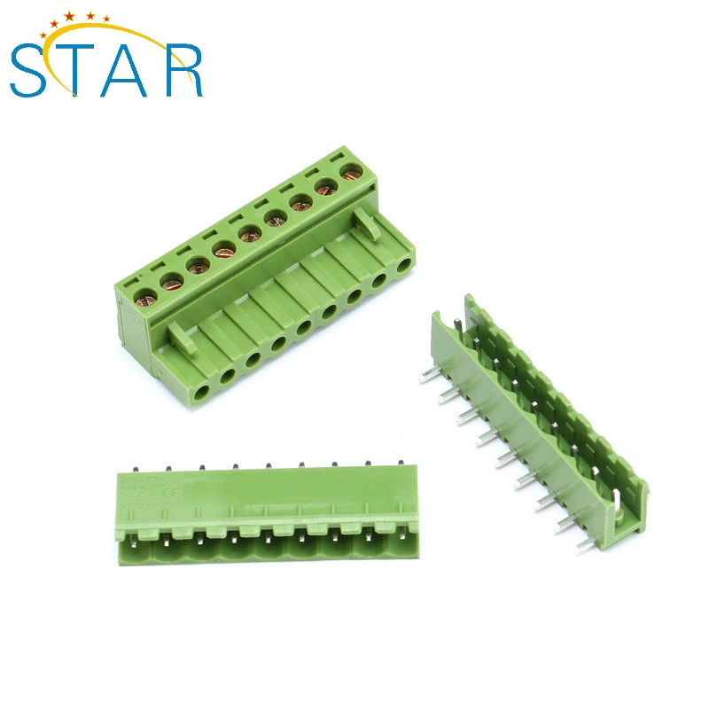 PCB Screw Terminal Block Pluggable Type Green