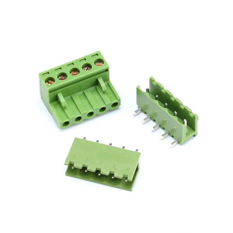 PCB Screw Terminal Block Pluggable Type Green