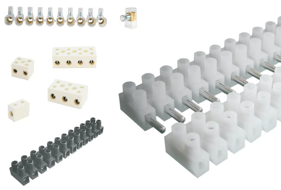 12 Way Electrical PP Terminals Blocks Terminals Strips Connectors with CE RoHS