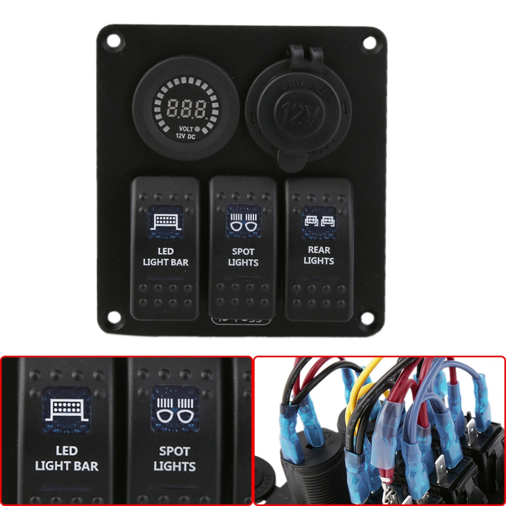 Bus Bar Block 48V 150A Terminals Power Ground Distribution for Car Boat Marine Power Distribution with Ring Terminals