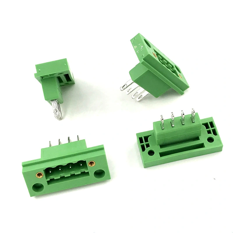 4-Way 4 Pole Pin PCB Mounting Screw Terminal Block Connector