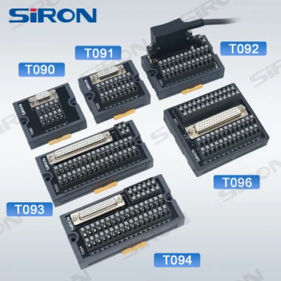 Terminal de conector de montaje en panel de 44 contactos macho de cabezal hembra D-SUB SIRON T094 Placa de bloque