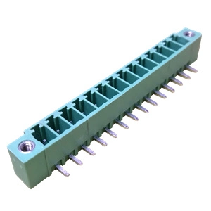  El conector del cable de 3,5 mm de Tono/3,81mm 14POS PCB Bloque Terminal macho de 90 grados