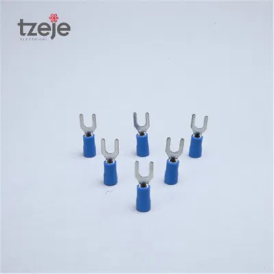 La horquilla azul Pre-Insulated terminales para cable de 2,5 mm
