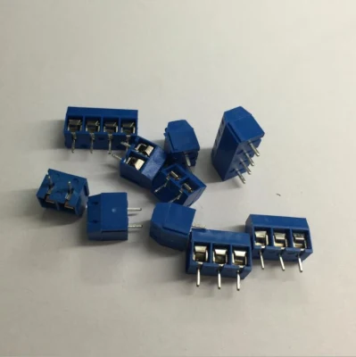 5,0 mm de alta corriente de tono el conector del bloque de terminales de PCB azul