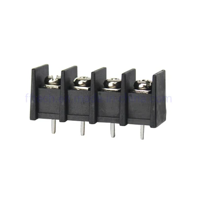Conector de tira de paso de 8.5 mm para PCB eléctrico de alimentación. Bloque de terminales de barrera tipo tornillo soldable.