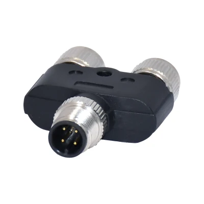 2 macho a 4 hembra M8 M12 1 pin y Conector de terminal