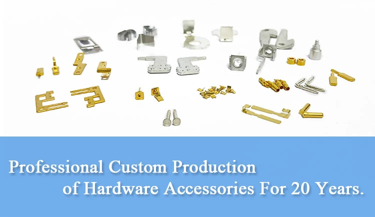 Customized Metal Flat Electrical Contact Spring Clips Connection Wiring Single Hole Spade Terminal