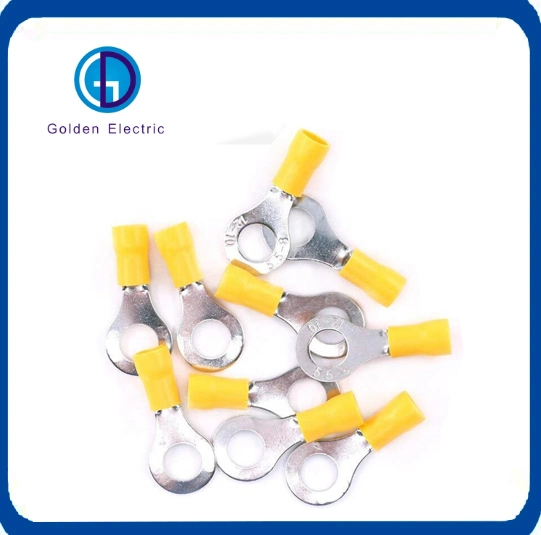 Factory Supply Insulated Terminal Ring Auto Electrical Wire Crimp Copper Connectors Red Blue Yellow Black Ring Insula Terminals