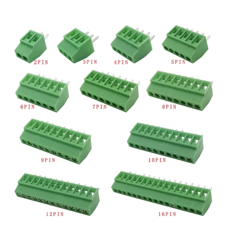 5.0mm Pitch Screw PCB Straight Pin 2p 3p 4p Terminal Block Connector