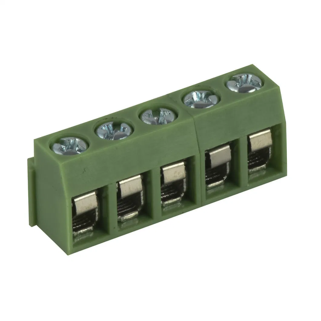 126 Series 5.0mm Pitch PCB Screw Terminal Blocks Right Angle Type