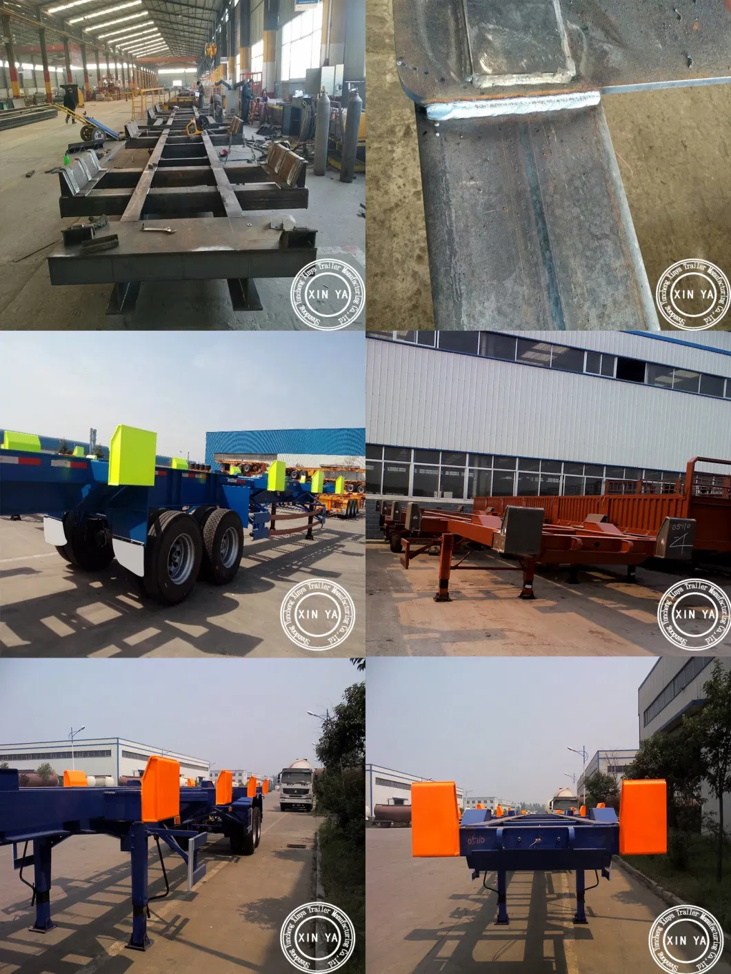 Port Use Container Terminal Chassis Bomb Cart Trailer