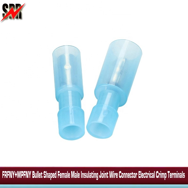 Frfny+Mpfny Bullet Shaped Female Male Insulating Joint Wire Connector Electrical Crimp Terminals, Frfny Nylon (PA) Fully Insulator Bullet &amp; Socket Connectors