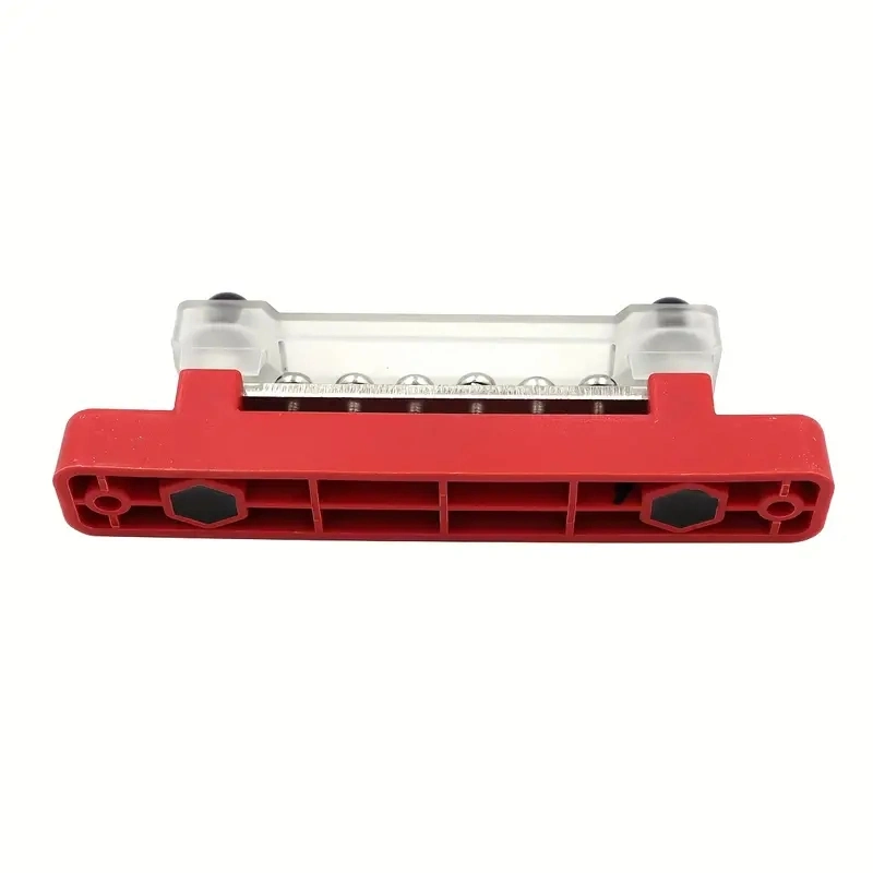 Bus Bar Block 48V 150A Terminals Power Ground Distribution for Car Boat Marine Power Distribution with Ring Terminals
