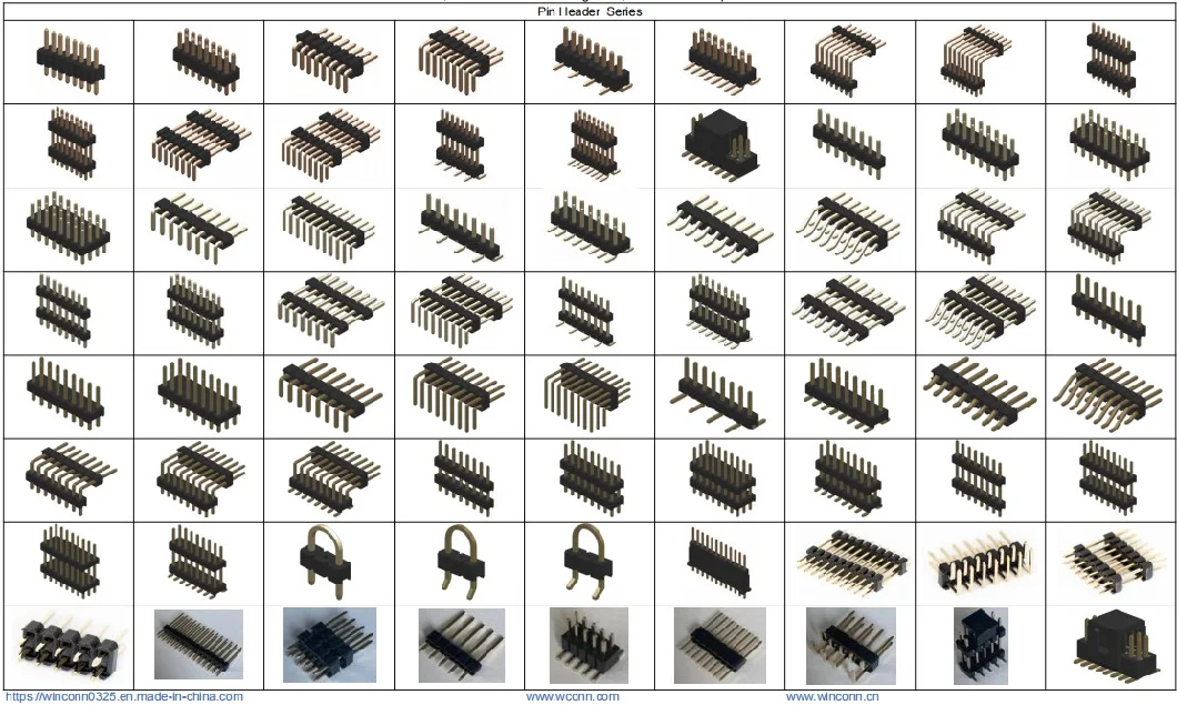 2.54 mm Pitch DIP Straight Pin Header Connector Dual Row Socket Connector Terminal