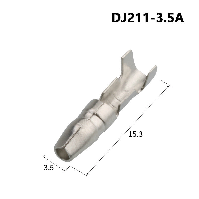 3.5 Bullet Terminal Male and Female Cable Wire Harness Butt Joint Terminal Pluggable Wire Pair Connector Cold Pressing Quick Connection Terminal