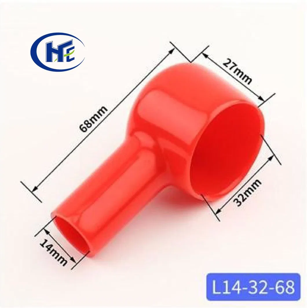 35mm2 to 70mm2 Rubber Ring Terminal Boots Insulated Protector Soft PVC Cable Lug Caps Insulating Covers Replacement Tools for Car Battery L14-32-68
