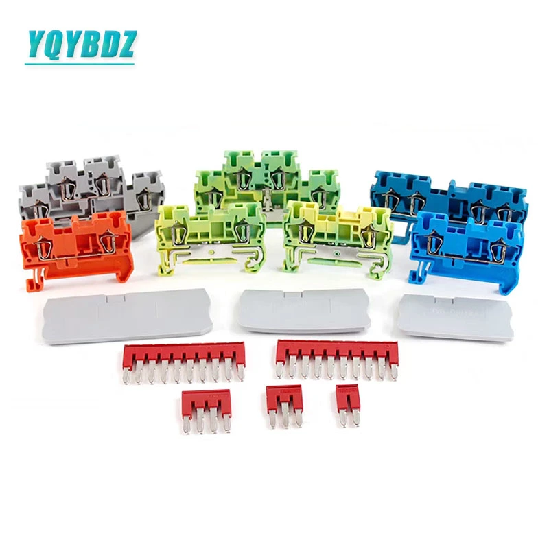 4mm Guide Rail Combination Self-Locking Spring Terminal Sttb24 Double-Layer Wiring Block