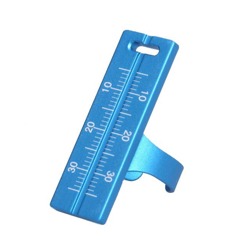 Dental Finger Ruler Aluminum Blue Edo Ring