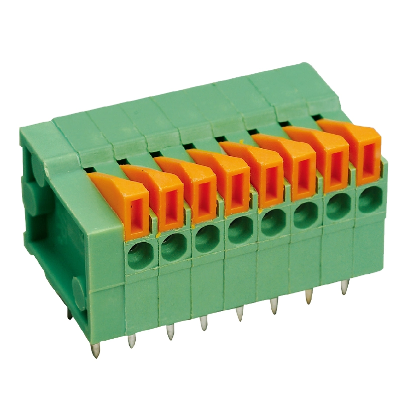 Mu0.5sp-HD2.54 PCB Terminal Block Spring Connection European Terminal Block