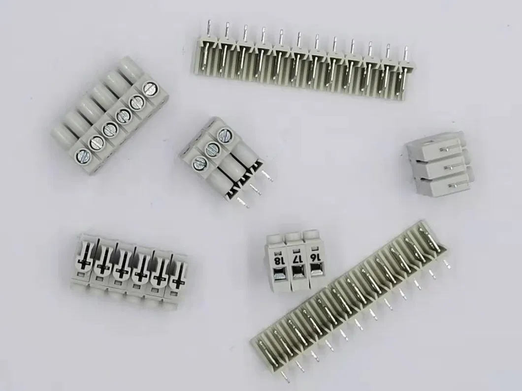 Pitch 5.0mm Straight Pin 2p 3p 4p Screw PCB Terminal Block Connector