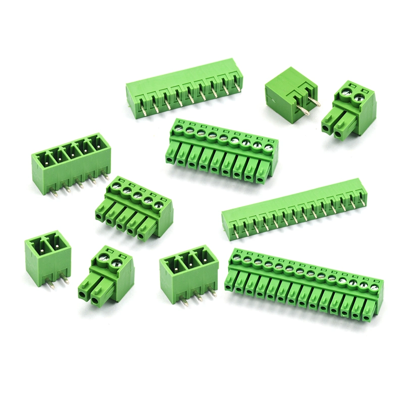 4-Way 4 Pole Pin PCB Mounting Screw Terminal Block Connector