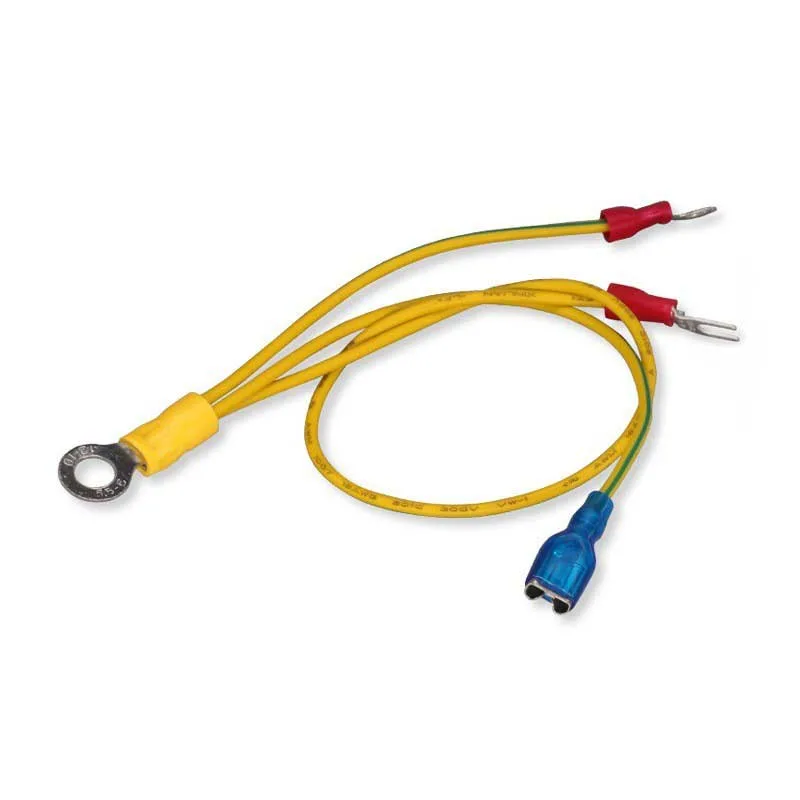 Inner Hole 6.2mm Yellow Green Grounding Wire 6.3 Insert Spring Connecting Cable RV5.5-6 Ring Terminal Wire Harness