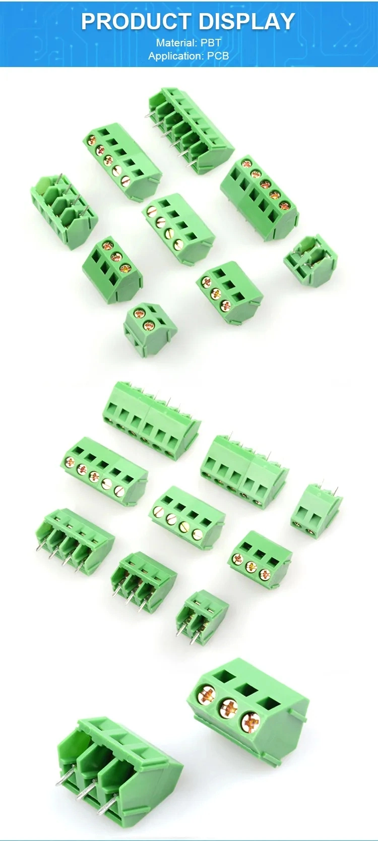 10% off Plastic Green PCB Mount Plug in Terminal Block Connector Screwfix Screwless Terminal Block