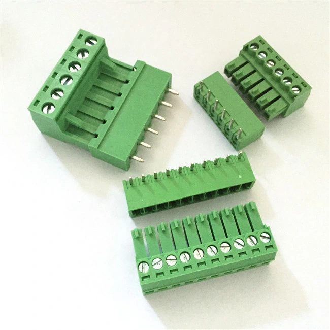 4-Way 4 Pole Pin PCB Mounting Screw Terminal Block Connector