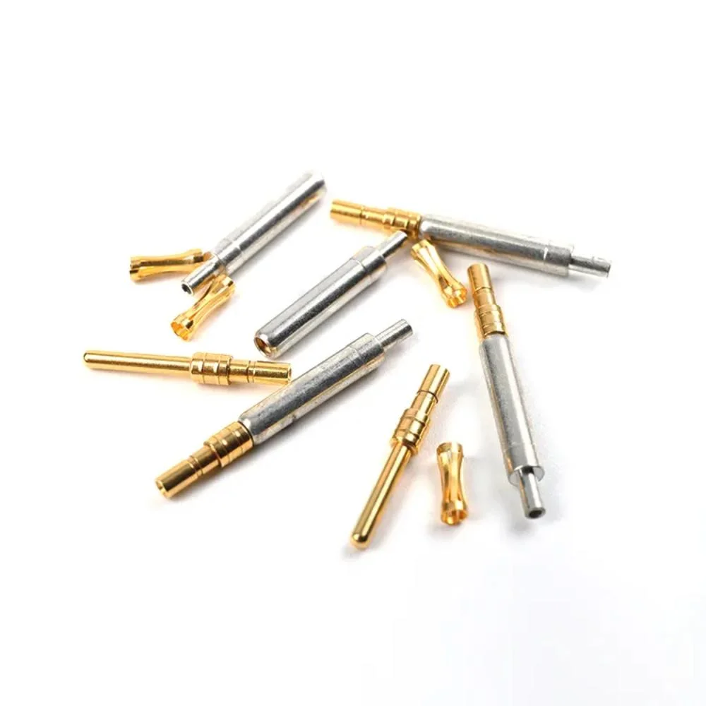 Precision Gold Turned Part PCB Pin Terminal Receptacle for Connector