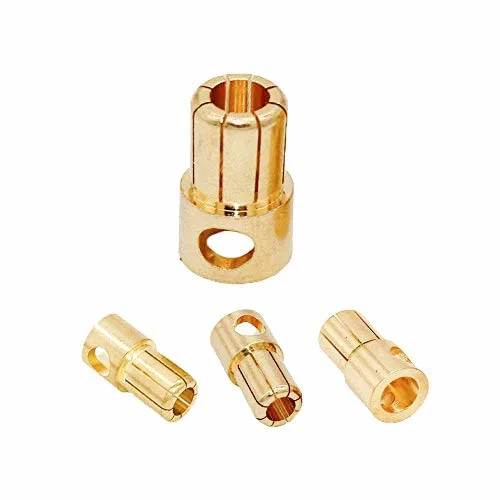 8.0mm Gold Plated Male and Female Bullet Banana Connectors