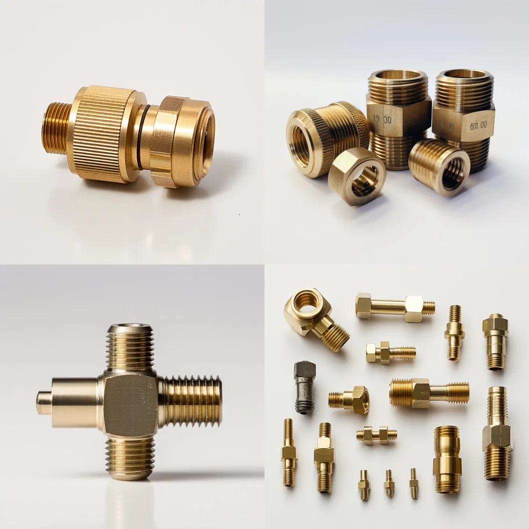 Gun Machining Control Within 0.005mm High Satisfaction Water Brass Connector