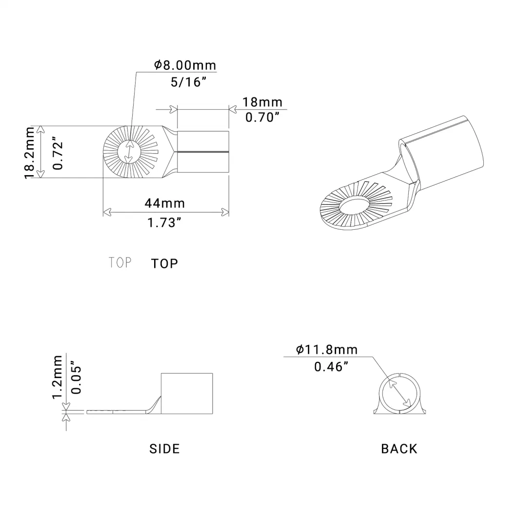 Edge Rt0516-10 10PCS 0AWG Copper Ring Terminals, 5/16&rdquor; Ring Hole, Shiny Nickel Plated Crimp Ring Terminals with 10PCS Red &amp; Black Soft Boots