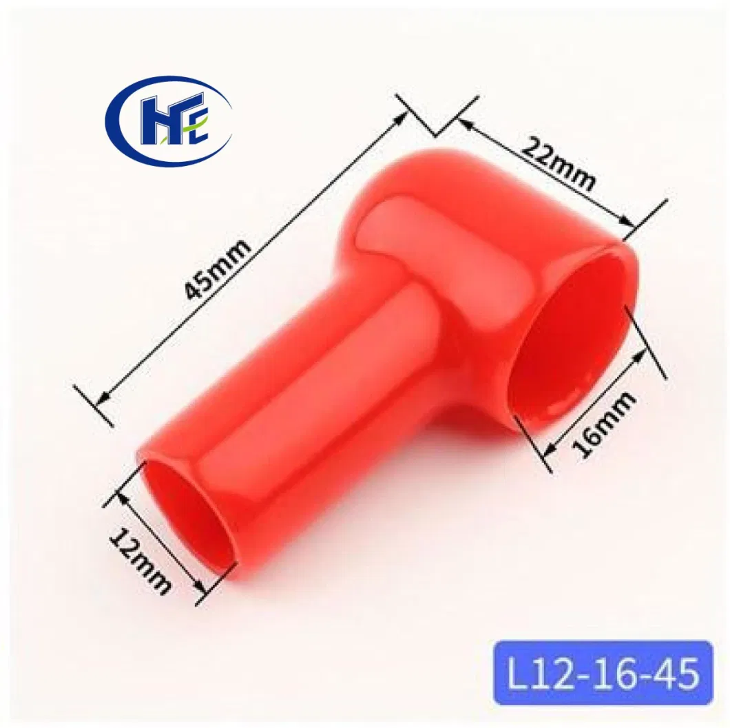16-25mm2 Soft PVC Cable Lug Insulator Protector Rubber Plastic Ring Terminal Boot Flexible Vinyl Terminal Cover 12-16-45
