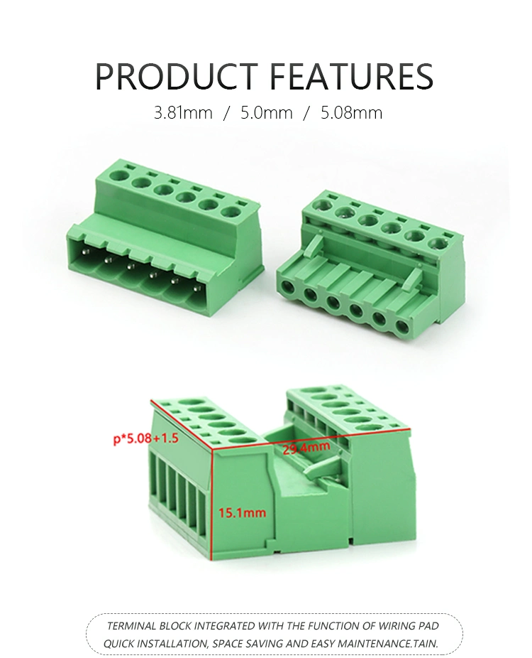 Hot Sales 6759 1A Tap Terminal Block Connector Pluggable Electrical Terminal Block