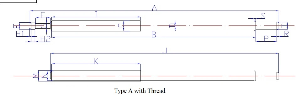 Fully Lathed Terminal/ Cold Pins/Rod for Tubular Heating Element