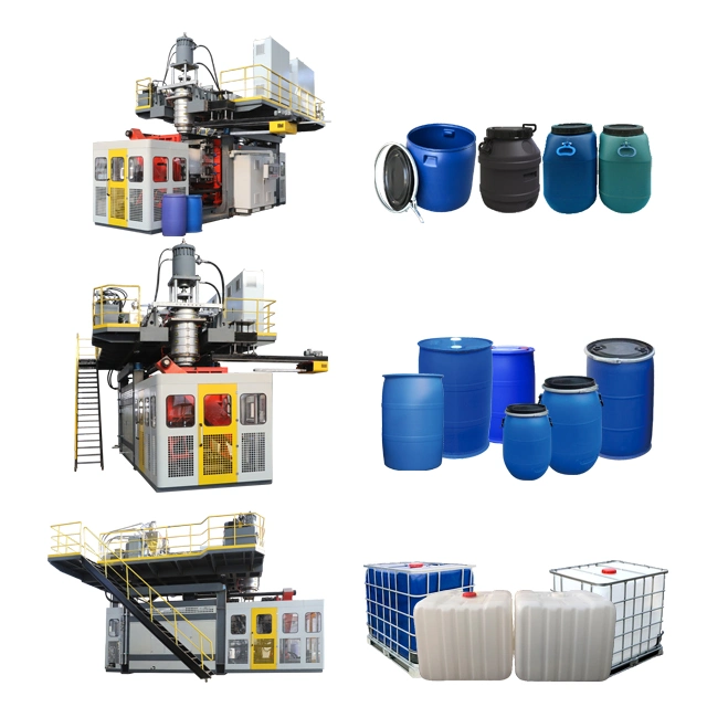 Industrial Chemical 200L Liter 55 Gallon L Ring Drum Making Machinery Blue Plastic 200 Litre HDPE Barrel Blow Moulding Manufacturing Machine