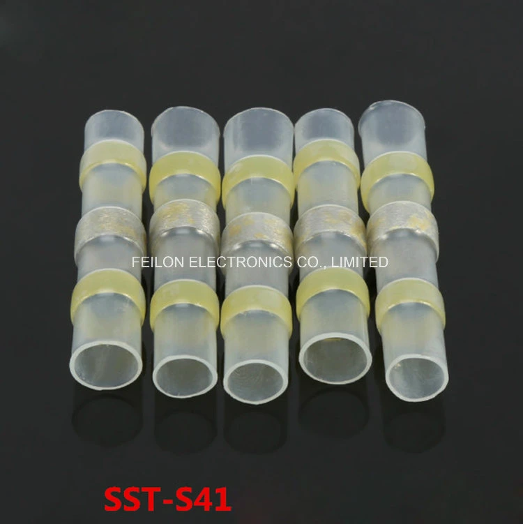 Blue Color Shielded Wire Solder Ring in The Protective Tube Heat Shrinkable Tube Hot Melt Waterproof Terminal Sst-S31 1.5-2.5mm2 IP68 Connector