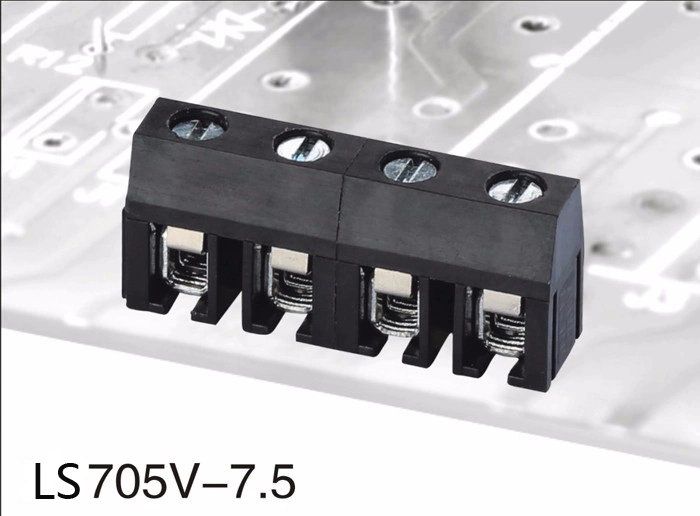 Ce/RoHS Certification PCB Screw Terminal Block 7.5mm (LS705V LS705R) Straight and Curved