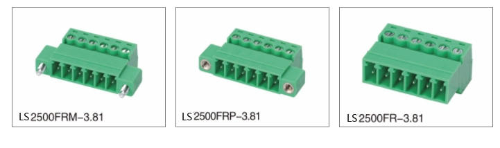 Ce/RoHS/VDE Certification 3.81mm/5.08mm 2-24 Pin/Way Pluggable Terminal Block 2500fr