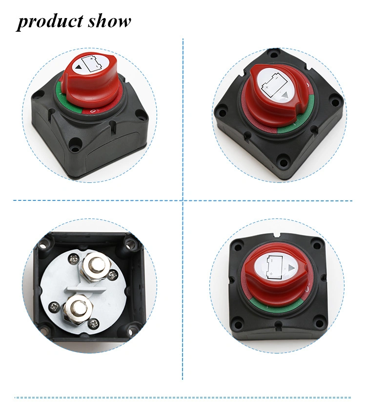 Battery Disconnect Selector Master Power Cut on/off Rotary Isolator Switch for Marine Boat Caravan RV ATV Vehicle Heavy Duty