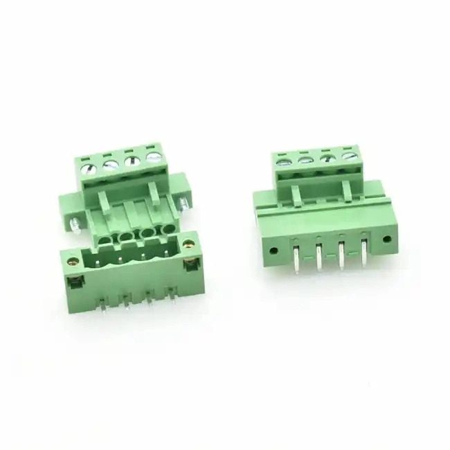 2 Pin Screw Terminal Block Connector 5.08mm Pitch Plug + Straight Pin Header Socket for PCB Screwless Terminal Block