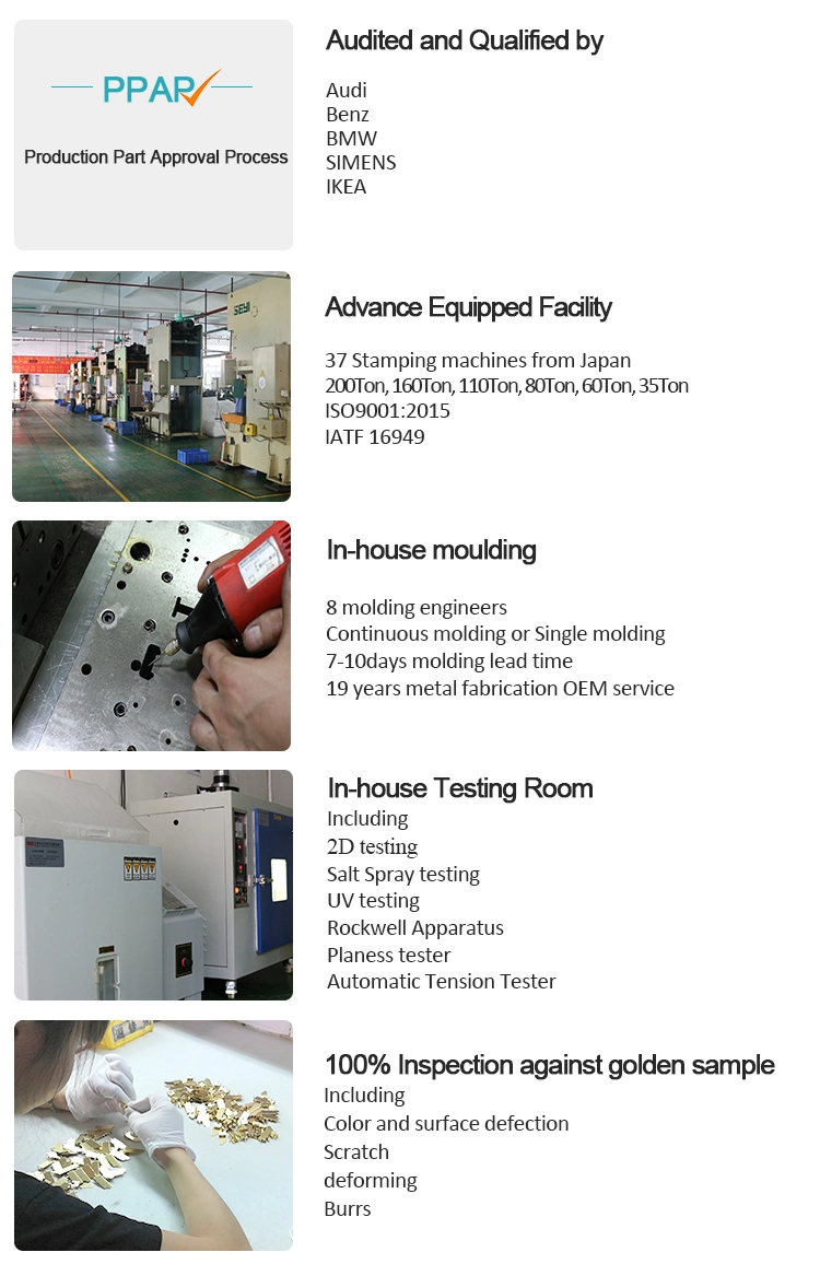 Custom Stamping Brass Terminal Connector, Copper Terminal Lugs, Electrical PCB Terminal