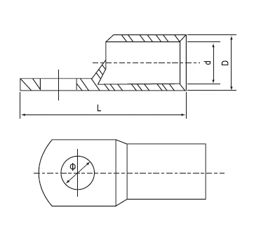 Sc/Jgk Tinned Copper Cable Lug Brass Electrical Terminal Ring Connector 2.5mm 25mm, 35mm, 50mm, 95mm, 185mm