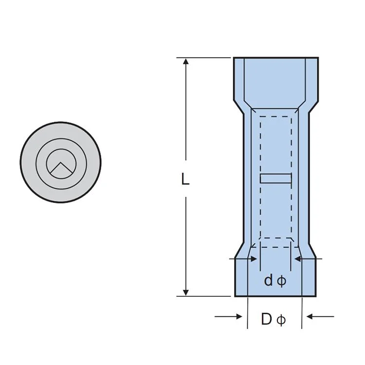 Nylon Crimp Terminal Heat Shrink Wire Terminal Waterproof Insulated Electrical Butt Terminals