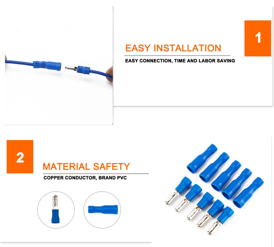 Frd/Mpd Male/Female Full Insulated Bullet Terminals